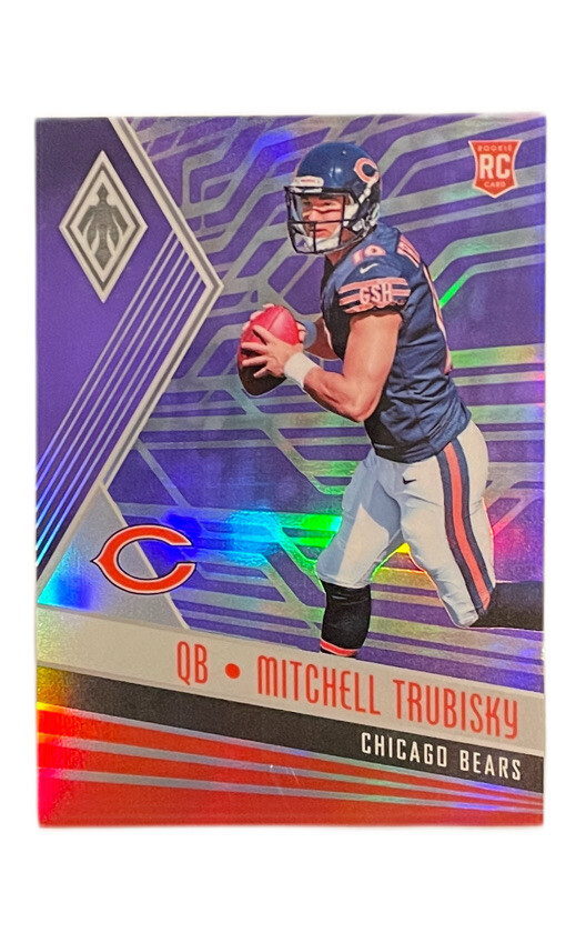 Mitchell Trubisky 2017 Panini Phoenix RC Rookie Purple /149 Bears