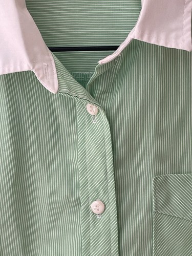 Vintage 1960s Cafe Hotel Uniform Top Womens Frock Work Pockets - Size Medium - 第 11/11 張圖片