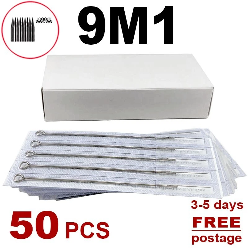 EZ REVOLUTION 9M1 Tattoo Needles 50pcs 1209M1 9M1LT Magnum Mag Shading Needle Pins Tattoo