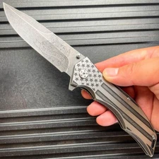 MTech USA American FLAG Spring Assisted Folding POCKET KNIFE Dont Tread On Me