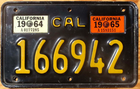 Item photo. Show Listing Details page. Listing 1965 California Motorcycle License Plate Number Tag
