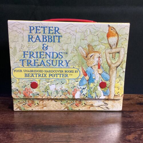 Peter Rabbit & Friends Treasury by Beatrix Potter Book Box Set 4 Hardcover Four  - Afbeelding 1 van 3