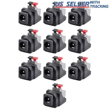 10pcs Female 5.5mm x 2.1mm DC Power Jack Screwless Quick Connect for LED 12V 24V