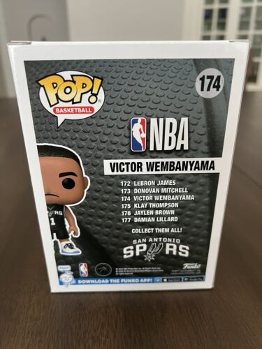 Funko Pop! NBA San Antonio Spurs Victor Wembanyama #174 w/ Soft Protector - Picture 4 of 7