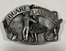 Vintage 1985 SISKIYOU Square Dancing Belt Buckle G-30 American Folk Dance