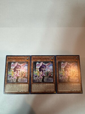 yugioh bunny ear enthusiast common 3x mp24-en343 mp24 | eBay