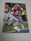 Denver Broncos VANCE JOHNSON Signed 4x6 Photo NFL FOOTBALL AUTOGRAPH 1