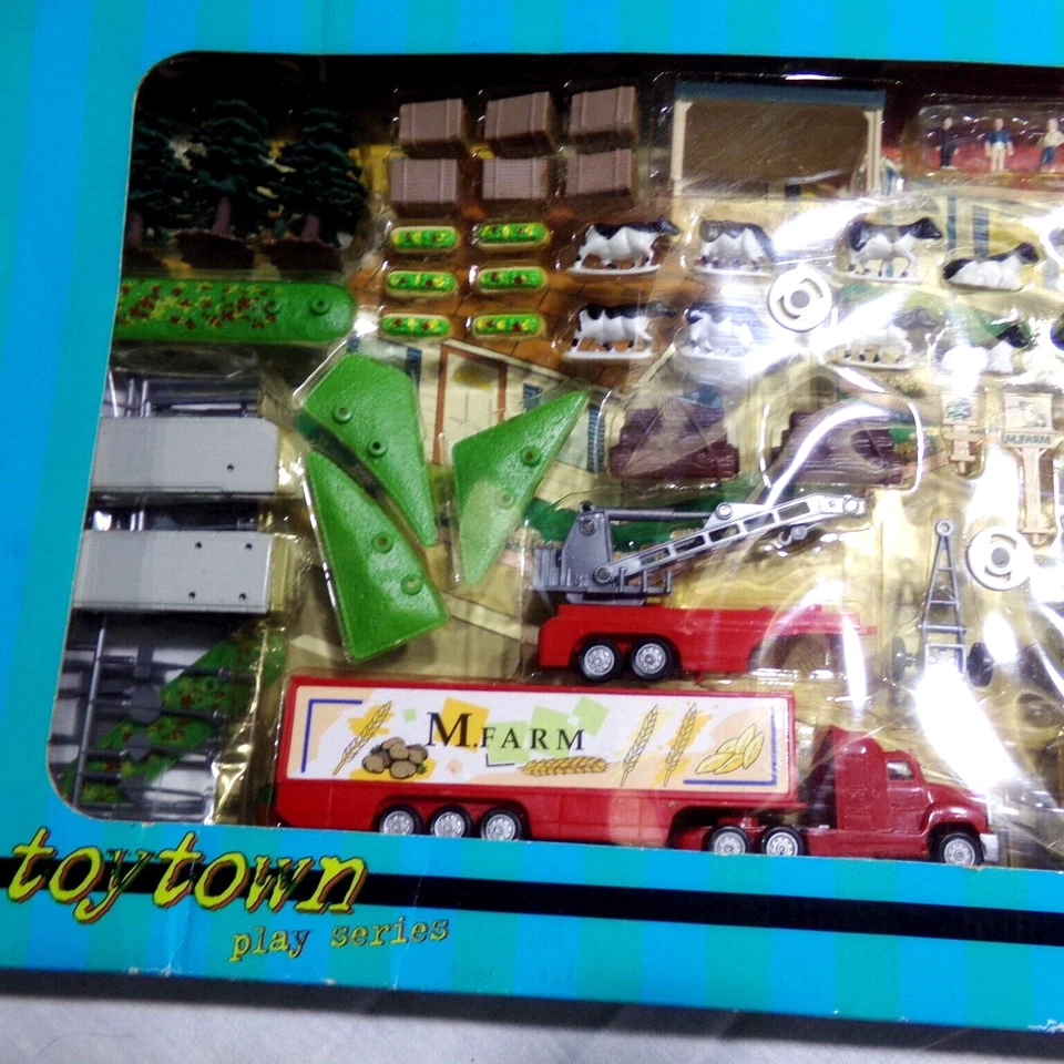 Винтажный нераспечатанный НОВЫЙ RAY 200 шт. Toy Town 47205 железнодорожные грузовики животные деревья новые из старых запасов - Изображение 4 из 4