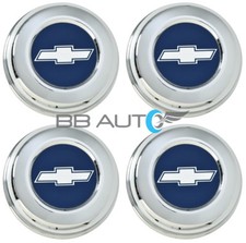 New Chevy Camaro Chevelle 15 5-spoke Mag Steel Wheel Stainless Center Caps Set