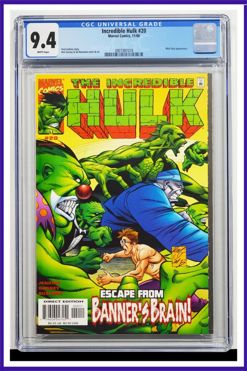 アメコミリーフ　Incredible Hulk #449 CGC 9.4 Incredible Hulk #20 CGC Graded 9.4 Marvel October 2000 White Pages