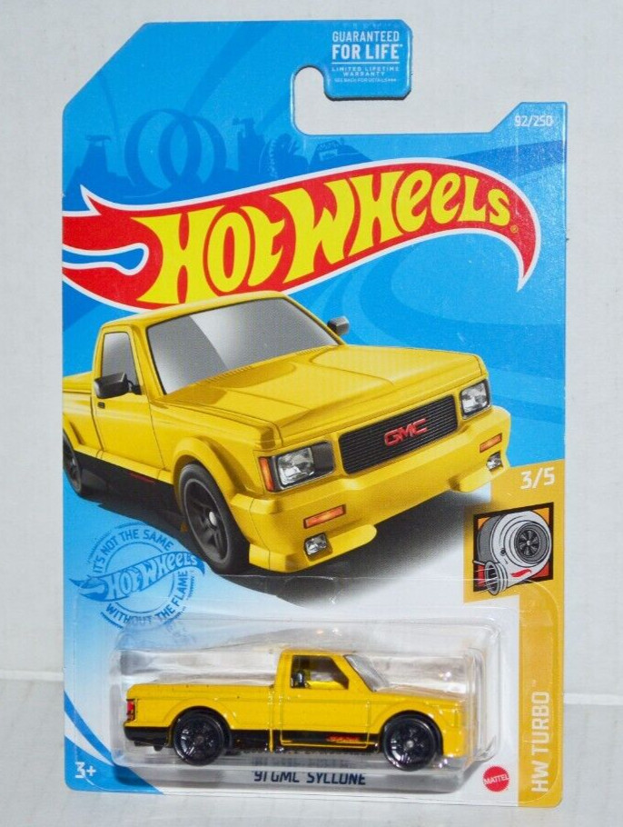 2021 Hot Wheels Kroger EXCLUSIVE '91 GMC Syclone HW Turbo Yellow 92/250 MINT🔥