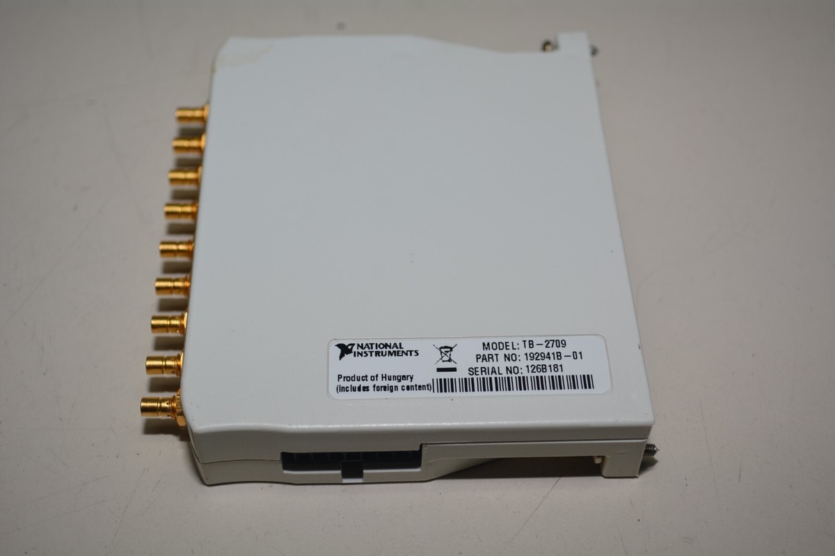 National Instruments TB-2709 PXI Terminal Block for S Series National Instruments TB-2709 PXI Terminal Block for S Series