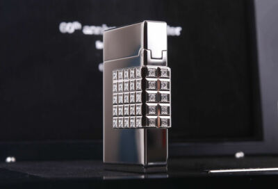 S.T. Dupont 60th Anniversary Lighter, 16660 Platinum With 60