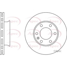Apec Front Brake Disc DSK2448 - OE High Quality Precision Engineered Part