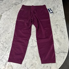 Cherokee Women's Revolution Jogger Scrubs Pants NEW WW011 Wine Size L