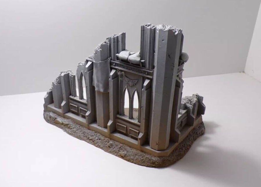 OOP Forgeworld Ruined Administratum Building 40K terrain scenery