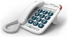 BT Big Button 200 Corded Landline House Phone, Elderley Friendly Big Buttons, He