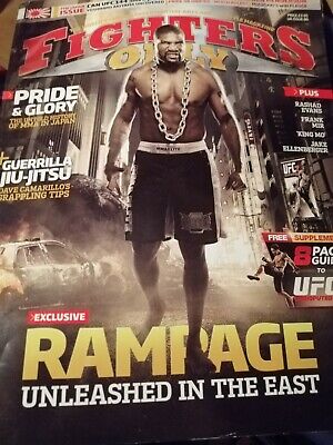 Fighters Only MMA Magazine UFC PRIDE BELLATOR Rampage Jackson Good  Condition