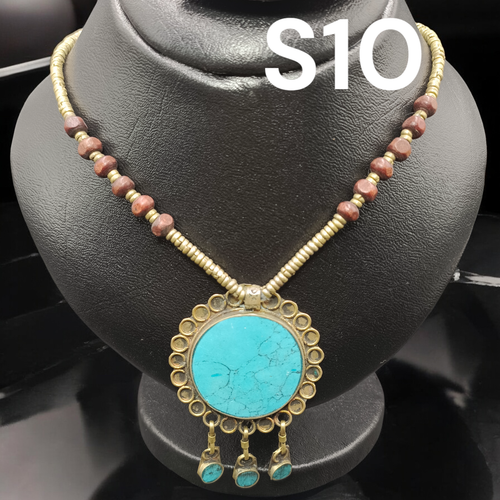 Vintage Boho Gypsy style necklace - Afghan Kuchi Necklace Tribal Jewelry - Picture 11 of 14