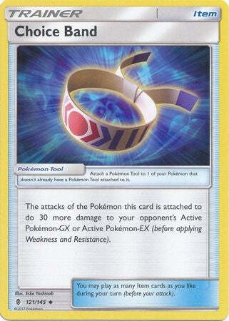 Choice Band 121/145 Uncommon - Pokemon Sun & Moon Guardians Rising Card