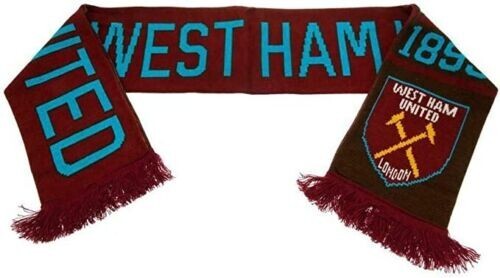 West Ham Scarf Nero Football Club Team Gift Officially Licensed