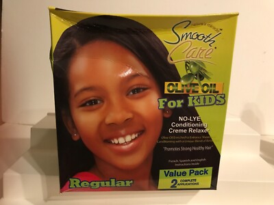 Smooth Care Olive Oil FOR KIDS NO-LYE conditioning CREAM RELAXER 2 APPLICATIONS