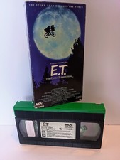 E.T. ET Extra Terrestrial Alien HS 1988 Green Black Tape Steven Spielberg VHS
