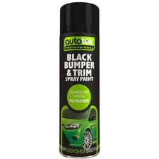 Autotek Black Bumper & Trim Aerosol Spray Paint 500ml