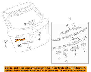 Cadillac-GM-OEM-17-18-XT5-Lift-Gate-Emblem-Badge-Nameplate-84076731