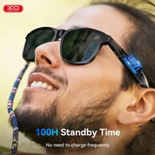 Smart Bluetooth Audio Sunglasses Eyewear UV Protection Sunglass Lenses Unisex US