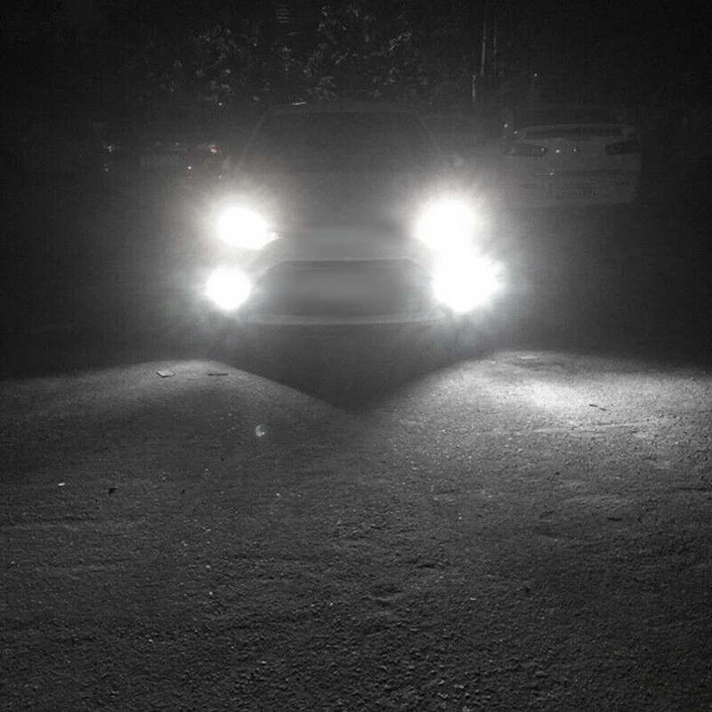 2x 9007 Bombillas LED blancas haz alto/bajo para Chrysler Town&Country Sebring Foto 2 de 4