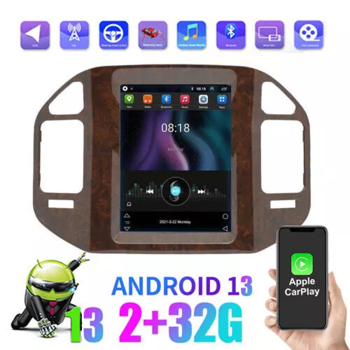 9.7"Android13 Car Stereo Radio GPS Wifi 32G For Mitsubishi Pajero Montero 99-06 - Imagen 1 de 21