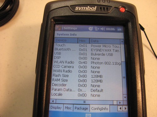 SYMBOLE MOTOROLA MC7090-PU0DCQFA7WR SCANNER DE CODES-BARRES 1D QWERTY WI-FI 128 Mo MC70 - Photo 5 sur 12