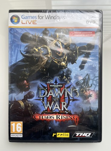 Warhammer 40K Dawn of War II: Chaos Rising - PC DVD Strategy Game New Sealed UK - Afbeelding 1 van 4