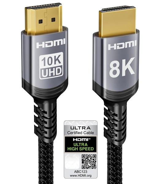 Hdmi 2.1 Kabel 2M 48Gbps Ultra High Speed 4K 8K 240Hz Earc SchutzhüLle-image