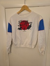 Disney Lion King Sweatshirt Girl's Sz Small 3/5 Ivory Graffic Design Pullover