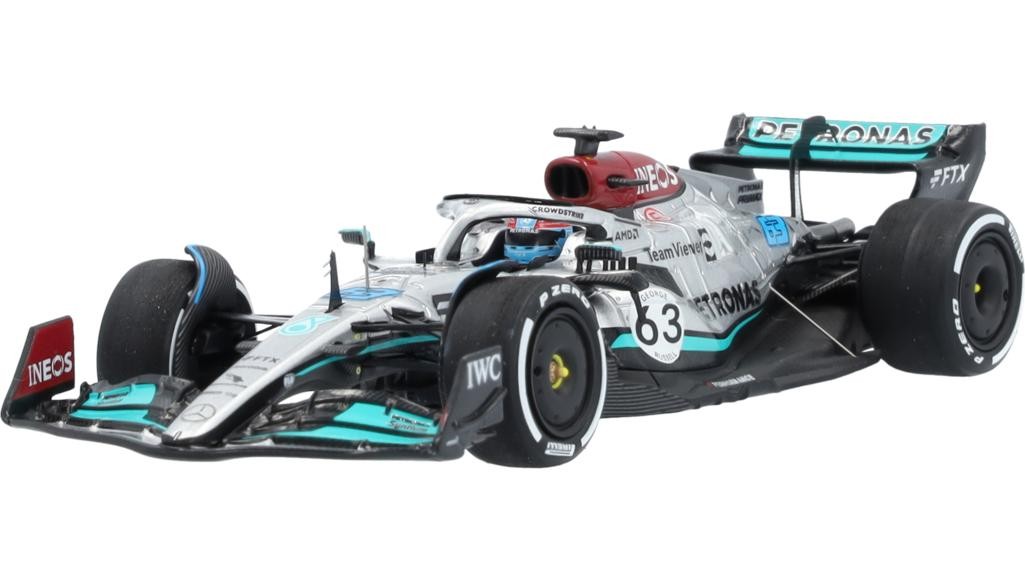 Modèle réduit Mercedes AMG F1 George Russell 1:43 miniature automobile de sport