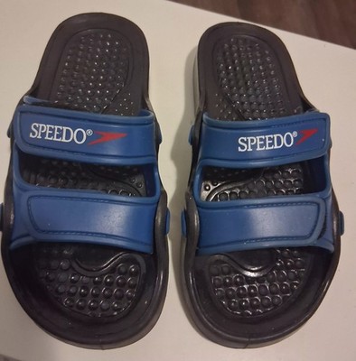 Speedo Unisex Blue & Black 2  Strap Adjst Water Boating Slide Sandals Size 7W 5M