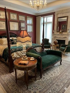 Crystal and Bronze and Marble Lamp with 1920 Crystal Lamp Shade