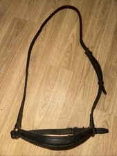 Black Full Size Drop Noseband - English Dressage #1000