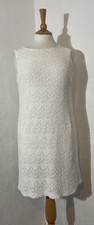 Wallis Size 12 Petite Dress White Lace Lined Summer Party 2050