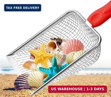Beach Mesh Shovel,Sand Sifter Tool for Shell Collecting with Durable Mesh Net -