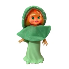 Vintage Working 6” Light Up Green Glorali Doll Ideal Kindles Light-Up 1985 Works