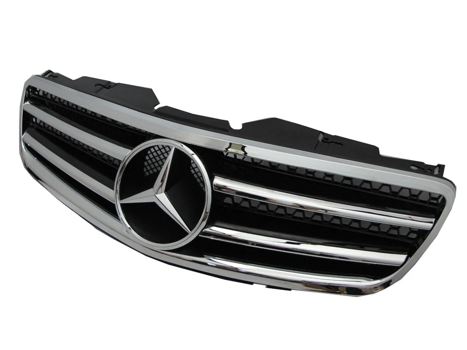 R230 2002-2007 2FIN PARRILLA/PARRILLA NEGRA para Mercedes-Benz AMG Style Foto 2 de 4