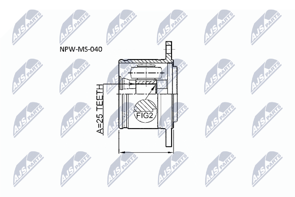 Gelenksatz Antriebswelle NTY NPW-MS-040 FüR Mitsubishi Pajero 2 Canvas Top 300 3-image