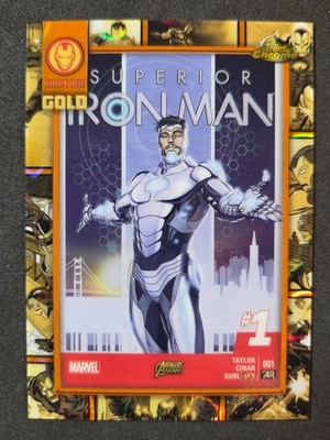 2025 Topps Chrome Marvel, Superior Iron Man #1, Iron Man Gold /25, IM-10
