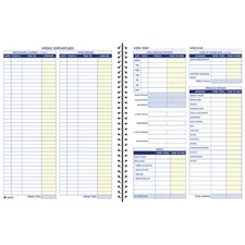Adams Bookkeeping Record Book, Weekly Format, 8.5 x 11 x 11 inches, White 
