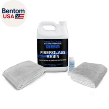 Repair Kit- Fiberglass Resin Gallon with 3 Yards of 6 Oz X 50" Fiberglass Cloth