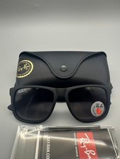 Ray-Ban Justin Classic Unisex Grey Lens Black Sunglasses - RB4165 622/T3 