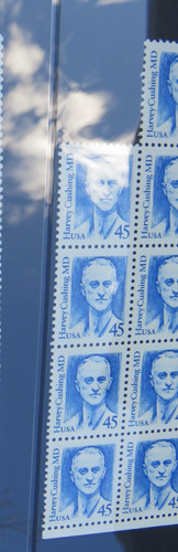 US Scott # 2188 Harvey Cushing MD, USPS Block-9 Stamps 1988 45¢ NH - Value $4.05